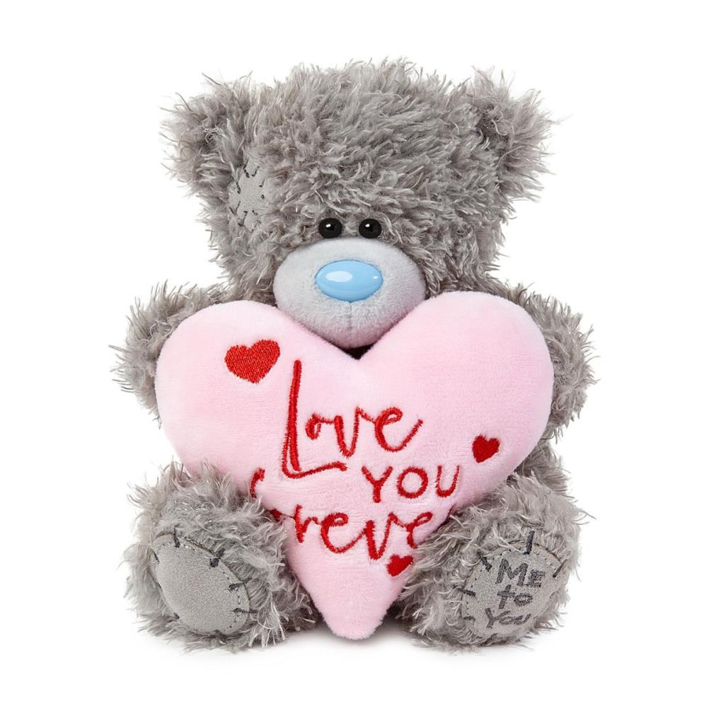 7" Love You Forever Padded Heart Me to You Bear Extra Image 1